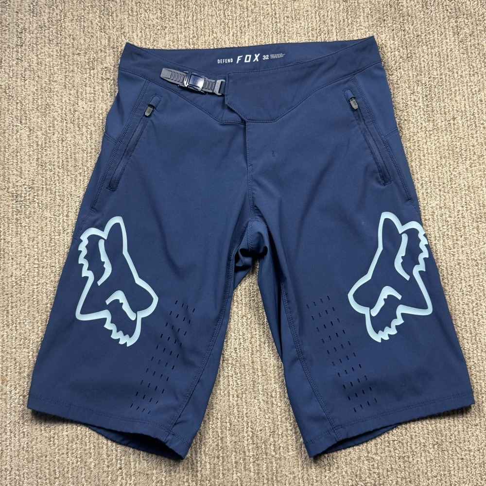 Fox Racing Defend Mountain Biking Shorts Mens 32 Blue